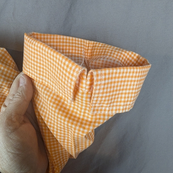 Casual Kiss large gingham shirt with embroidered rooster/ hay bales 3/4 sleeves - Picture 9 of 10